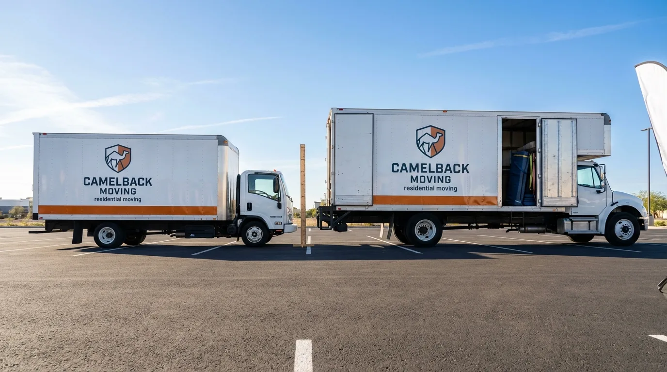 Moving truck size capacity guide in Blue Earth